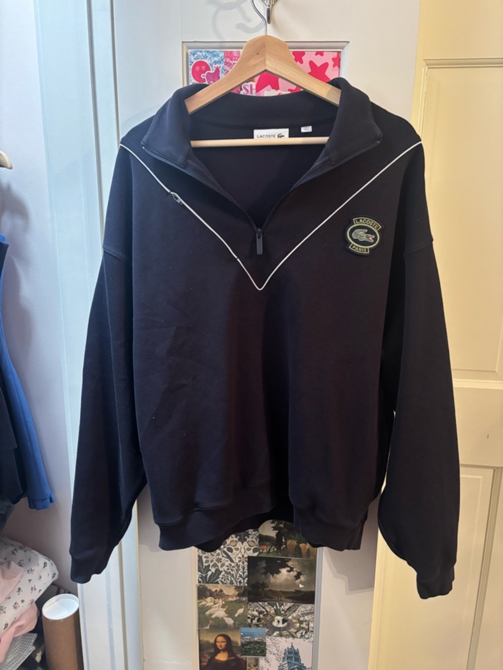 MENS QUARTER ZIP LOOSE FIT PULLOVER